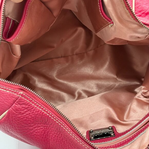 Pulicati Soft Leather Pink Satchel Bag - Picture 7 of 16